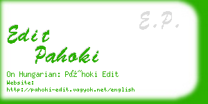 edit pahoki business card